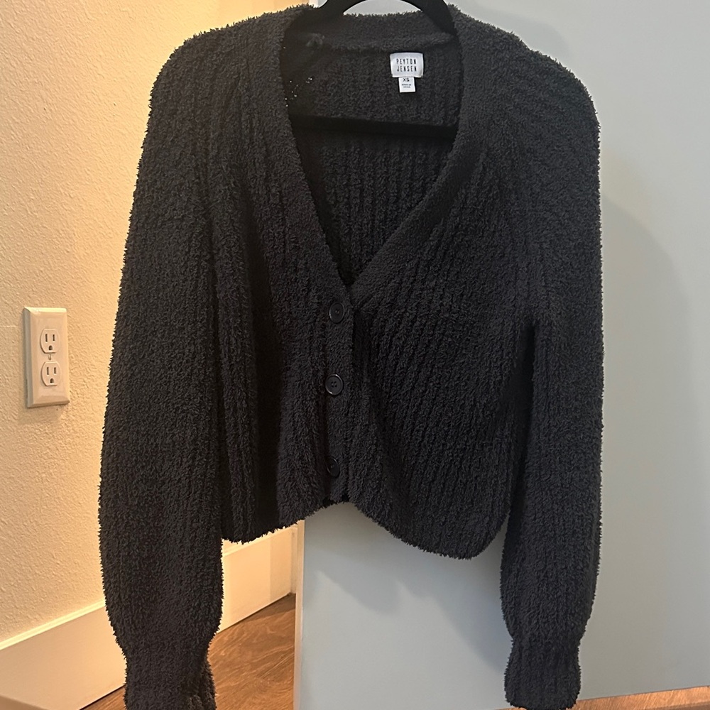 Gray Chunkier Textured Cardigan